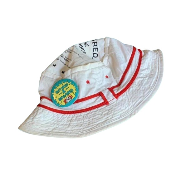 “Retired But Re-Hired” Vintage Joke Bucket Hat - Picture 1 of 12